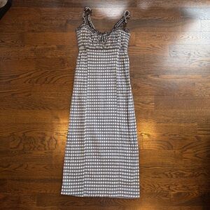 Free People Gingham Maxi Dress